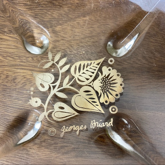 Set of Georges Briard Sterling Silver Overlay Glass Bowls - Picture 15 of 16